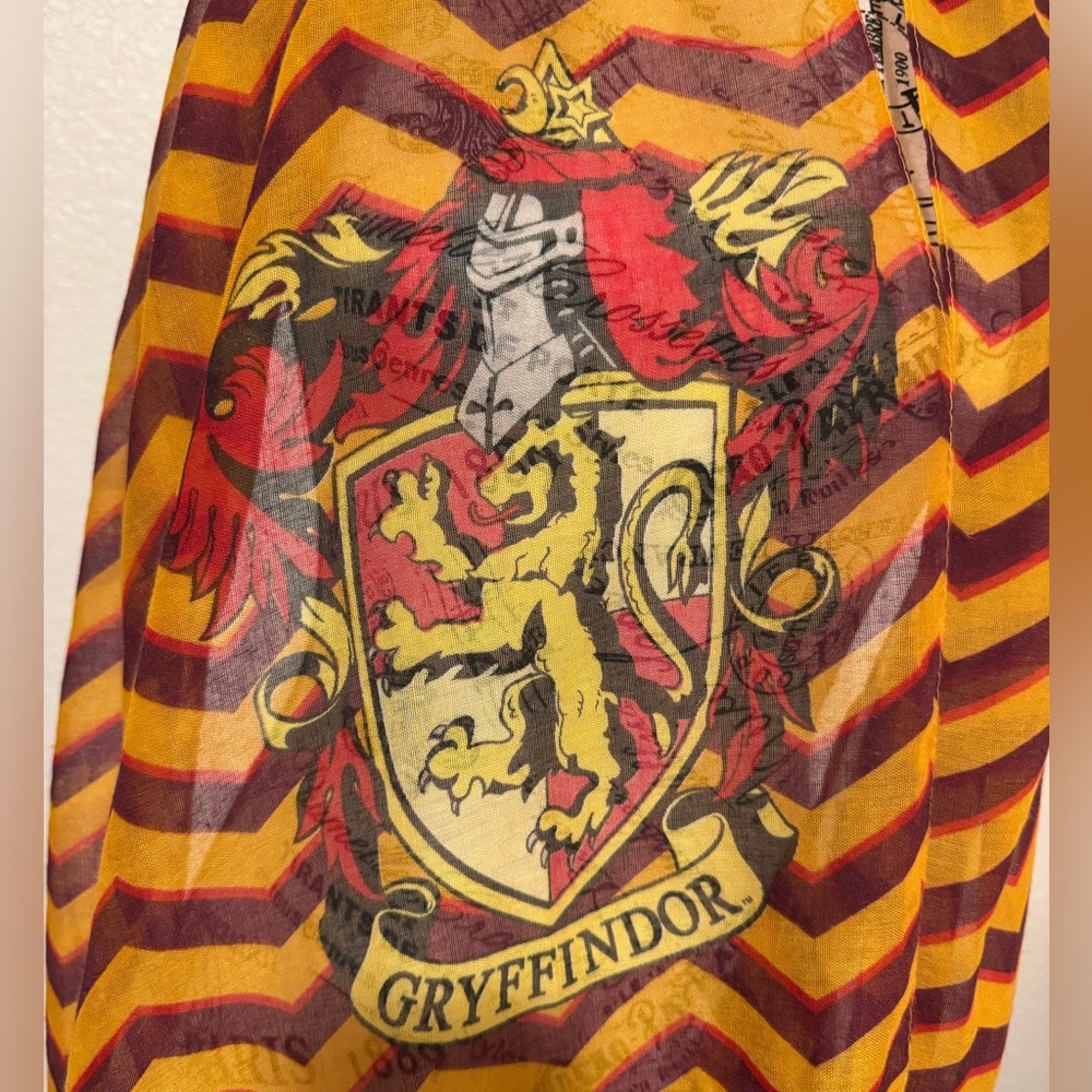 Warner Bros. Harry Potter Gryffindor Red and Gold chiffon infinity Scarf